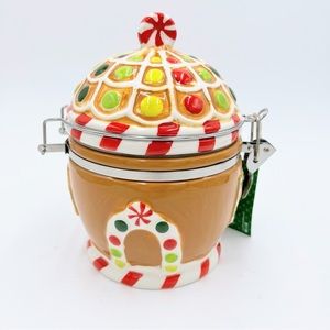 Gingerbread House Ceramic Canister